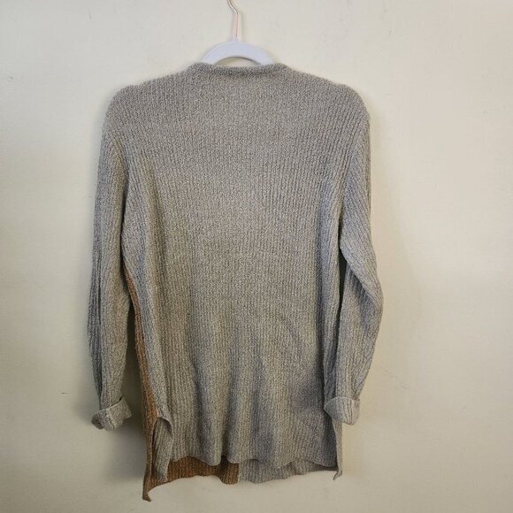 Unique Wool Blend Embroidered Neutral Large Button Pullover Sweater Size M - Picture 2 of 5